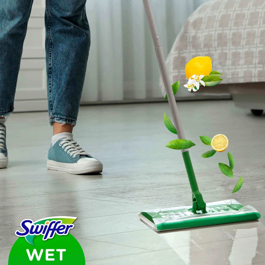 Влажные салфетки Swiffer с ароматом цитрусовых для пола 40 шт: цены и характеристики