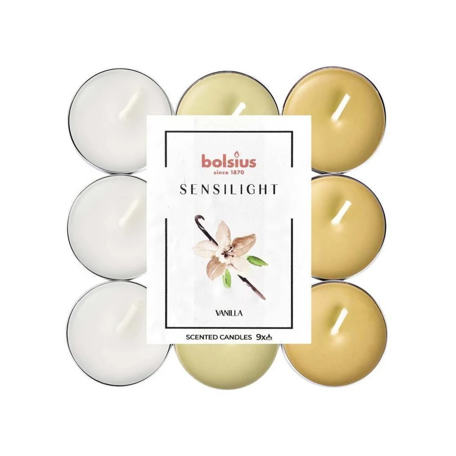 Свечи BOLSIUS Sensilight VANILLA 1×9 шт, трехцветные: цены и характеристики