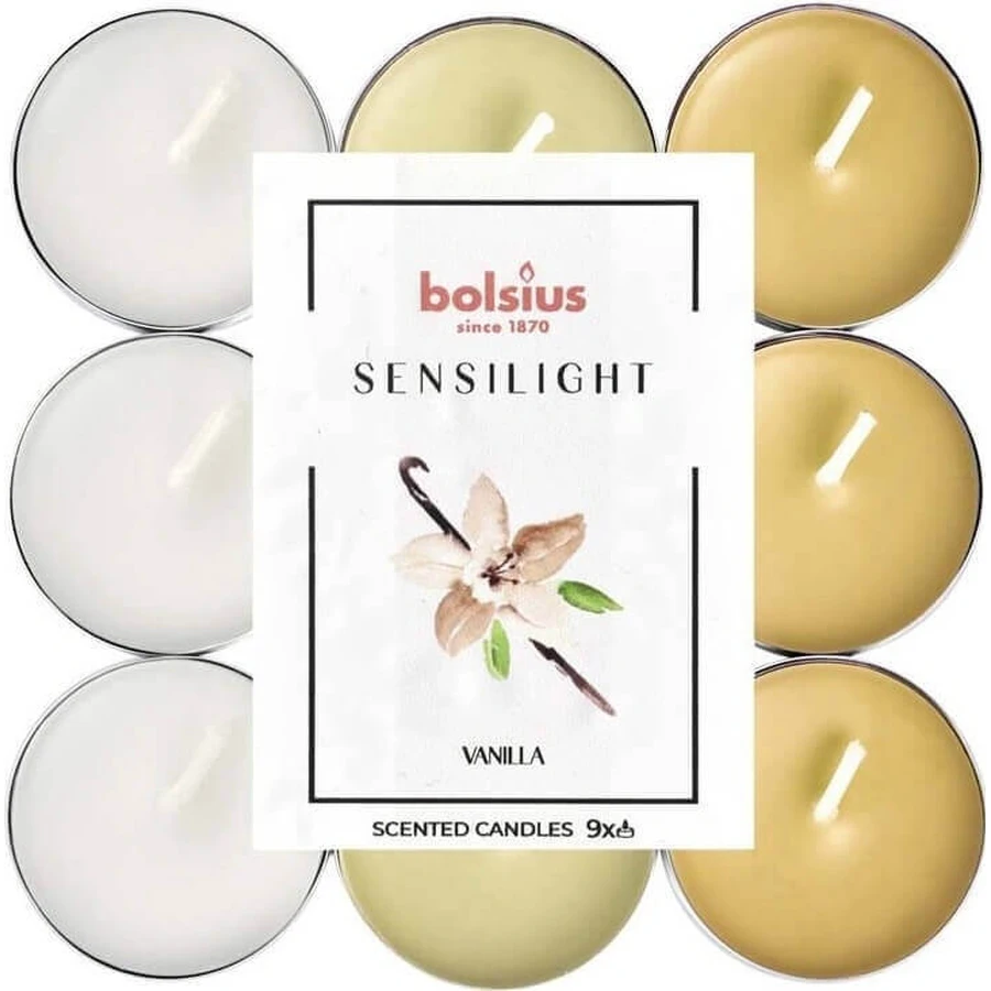 Свечи BOLSIUS Sensilight VANILLA 1×9 шт, трехцветные: цены и характеристики