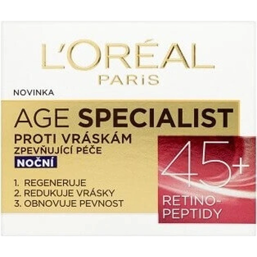 L'Oréal Paris Age Specialist 45+ 1×50 мл, нічний крем: ціни та характеристики