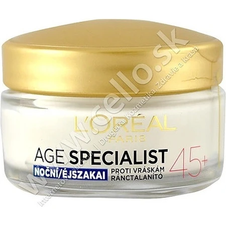L'Oréal Paris Age Specialist 45+ 1×50 мл, нічний крем: ціни та характеристики
