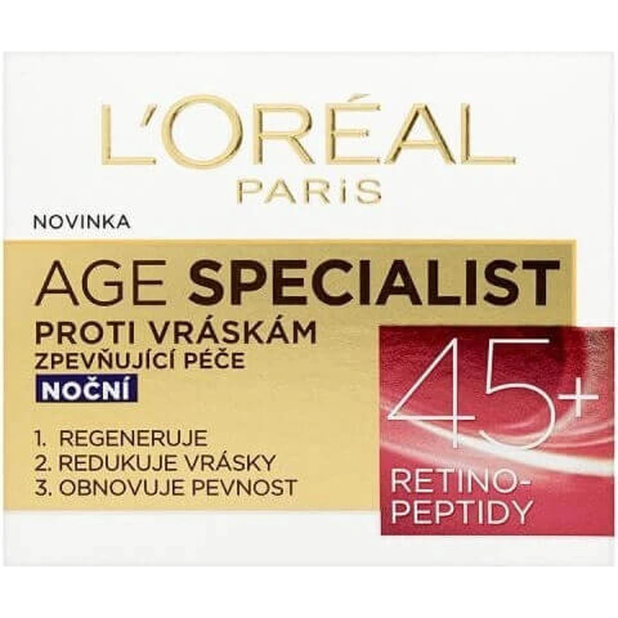 L'Oréal Paris Age Specialist 45+ 1×50 мл, нічний крем: ціни та характеристики