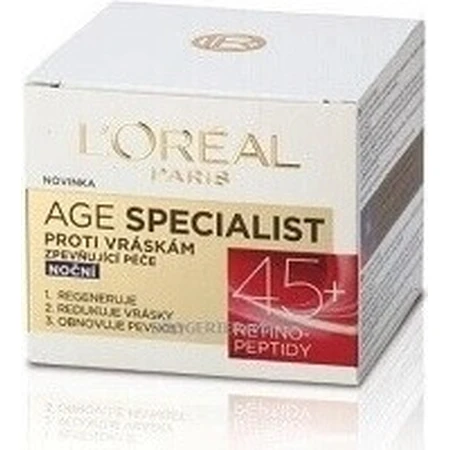 L'Oréal Paris Age Specialist 45+ 1×50 мл, нічний крем: ціни та характеристики
