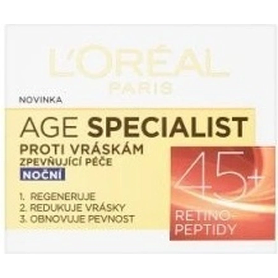 L'Oréal Paris Age Specialist 45+ 1×50 мл, нічний крем: ціни та характеристики