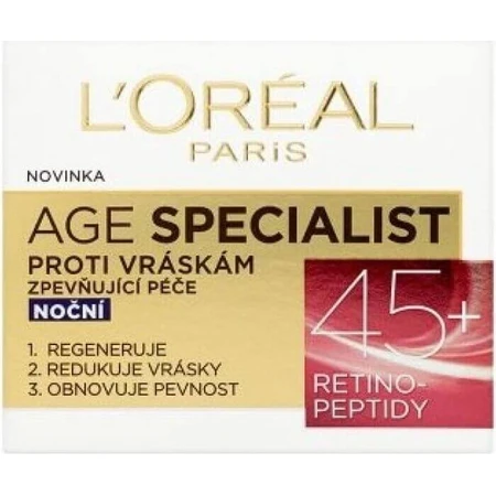 L'Oréal Paris Age Specialist 45+ 1×50 мл, нічний крем: ціни та характеристики