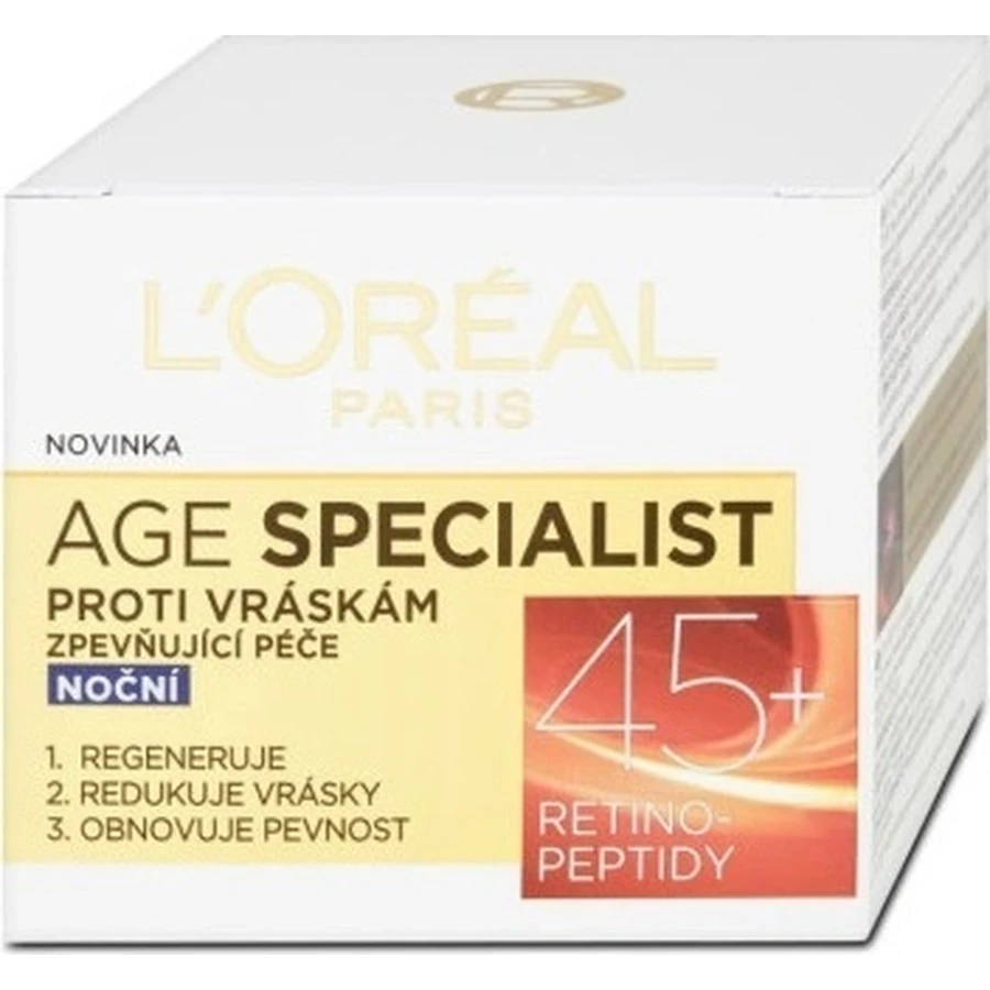 L'Oréal Paris Age Specialist 45+ 1×50 мл, нічний крем: ціни та характеристики