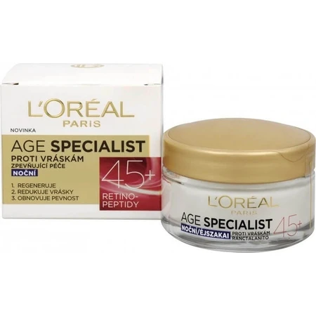 L'Oréal Paris Age Specialist 45+ 1×50 мл, нічний крем: ціни та характеристики