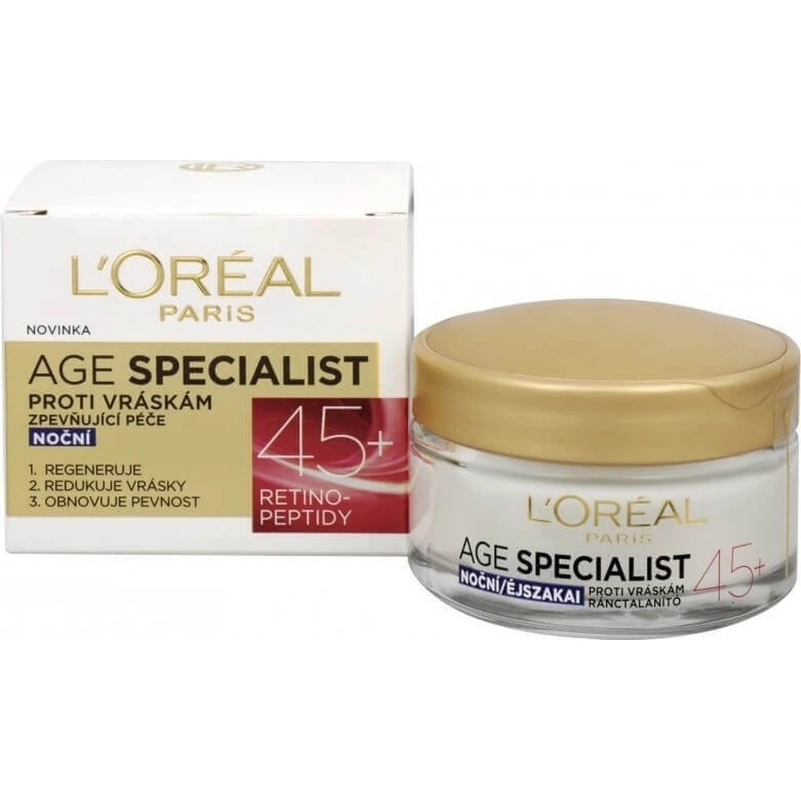 L'Oréal Paris Age Specialist 45+ 1×50 мл, нічний крем: ціни та характеристики