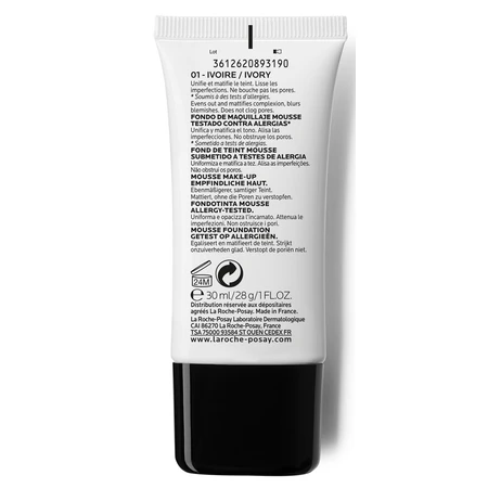 Матирующий тональный мусс La Roche-Posay Toleriane Teint SPF 20 оттенок 01, 30 мл: цены и характеристики