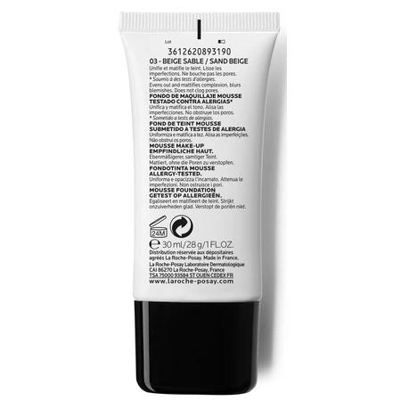 Матирующий тональный мусс La Roche-Posay Toleriane Teint SPF 20 оттенок 03, 30 мл: цены и характеристики