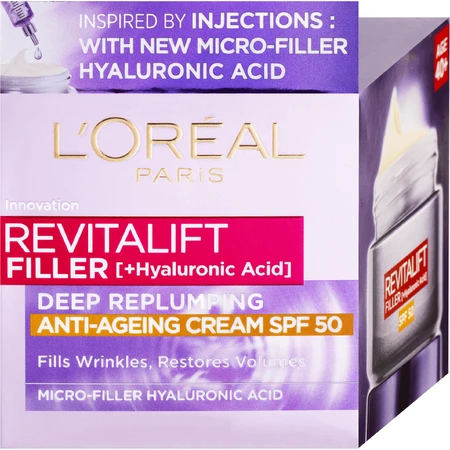 L'Oréal Paris Revitalift Filler Дневной крем SPF50 50 мл: цены и характеристики