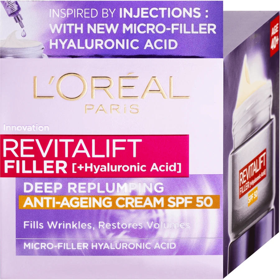 L'Oréal Paris Revitalift Filler Дневной крем SPF50 50 мл: цены и характеристики