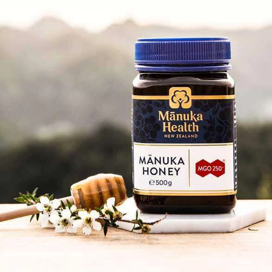 Подарунковий набір Manuka Health, мед Manuka MGO 250+, 500 г + дерев'яна ложка безкоштовно: ціни та характеристики