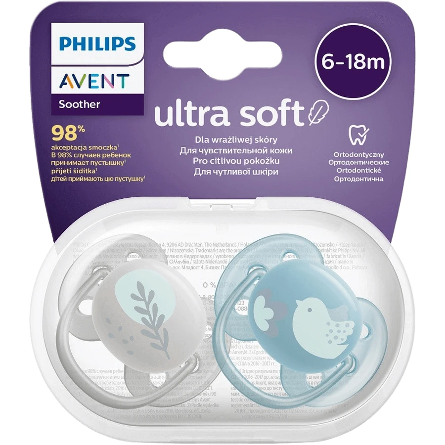 Philips Avent Ultrasoft Premium Пустушка для домашніх тварин 6-18м 2 шт.: ціни та характеристики