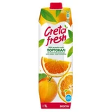 Натуральный апельсиновый сок, 1000 мл, Creta Fresh