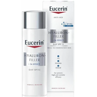 Eucerin Hyaluron-Filler + 3x Effect, крем для нормальної та комбінованої шкіри 50 мл