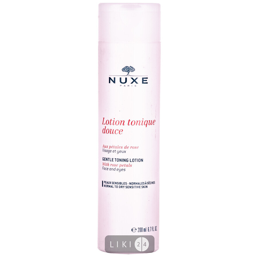 Тоник для лица Nuxe Rose Petals Cleanser с лепестками роз 200 мл: цены и характеристики