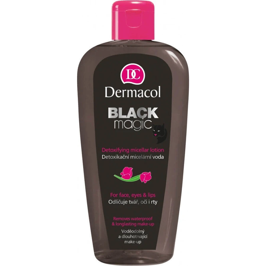 Dermacol Black magic детоксикаційна міцелярна вода 1×200 мл, міцелярна вода: ціни та характеристики