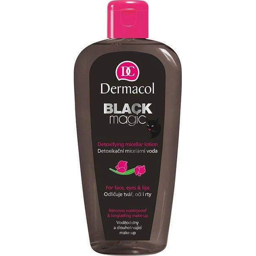 Dermacol Black magic детоксикаційна міцелярна вода 1×200 мл, міцелярна вода: ціни та характеристики