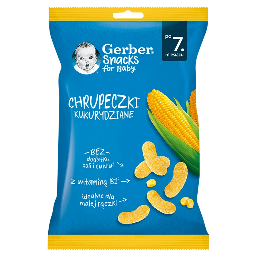 Кукурудзяні чіпси Gerber, після 7 місяців, 28 г: ціни та характеристики
