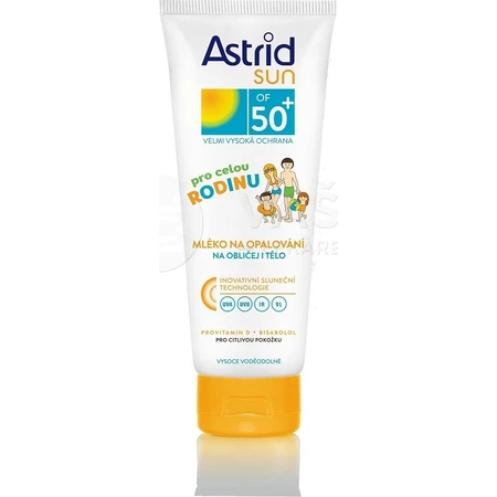 ASTRID SUN Family Sunscreen Lotion OF 50+ 1x250 мл, Солнцезащитный лосьон: цены и характеристики