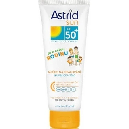 ASTRID SUN Family Sunscreen Lotion OF 50+ 1x250 мл, Солнцезащитный лосьон: цены и характеристики