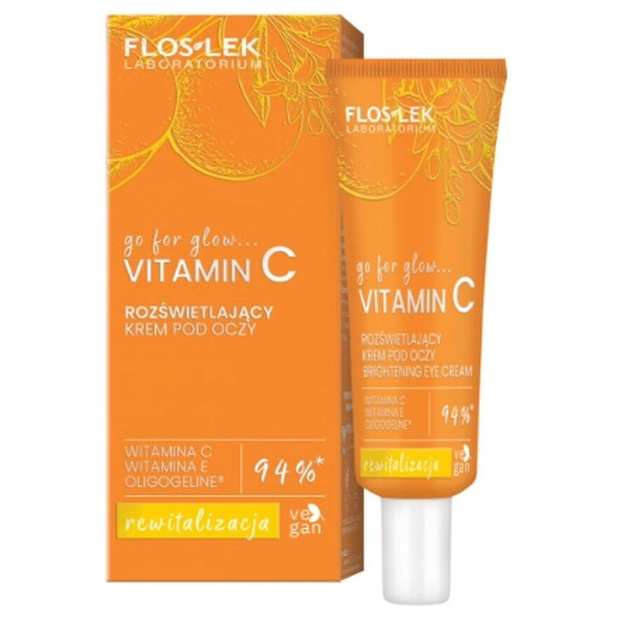 Floslek Laboratorium Go For Glow Освітлюючий крем для повік з вітаміном С, 30 мл: ціни та характеристики