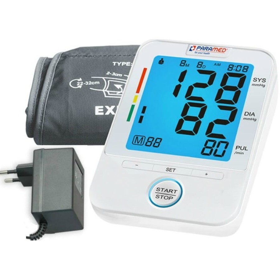 Тонометр Paramed Light вимірювач артеріального тиску і частоти пульсу автоматичний : ціни та характеристики