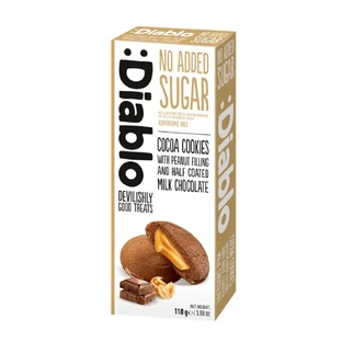 Печиво з арахісовою начинкою та молочним шоколадом, 110 г, Diablo