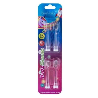 Brush-Baby KidzSonic Змінні подушечки для звукової зубної щітки 3-6 років, 4 шт.