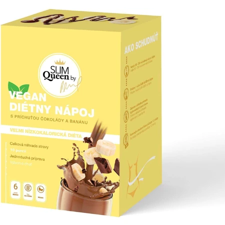 SLIM Queen Диетический напиток со вкусом шоколада и банана VEGAN 396 мг: цены и характеристики