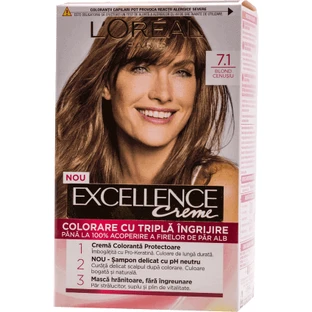 Loreal Paris EXCELLENCE CREME Перманентная краска для волос с аммиаком 7.1, 1 шт.