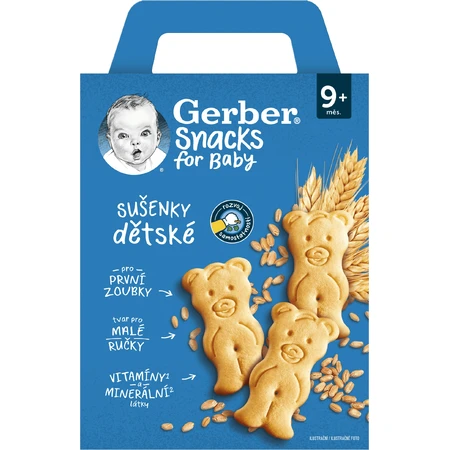Дитяче печиво Gerber Snack 180 г: ціни та характеристики