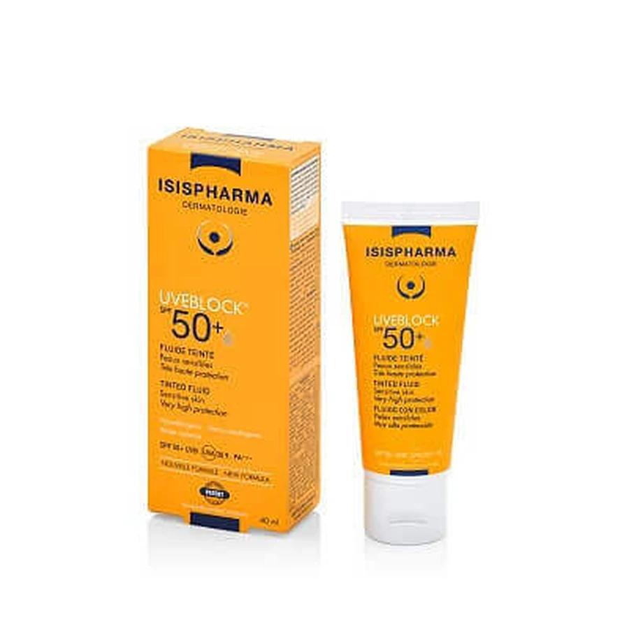 Isis Pharma UVEBLOCK UVEBLOCK Тонуючий флюїд SPF 50+ Tinted Fluid, 40 мл: ціни та характеристики