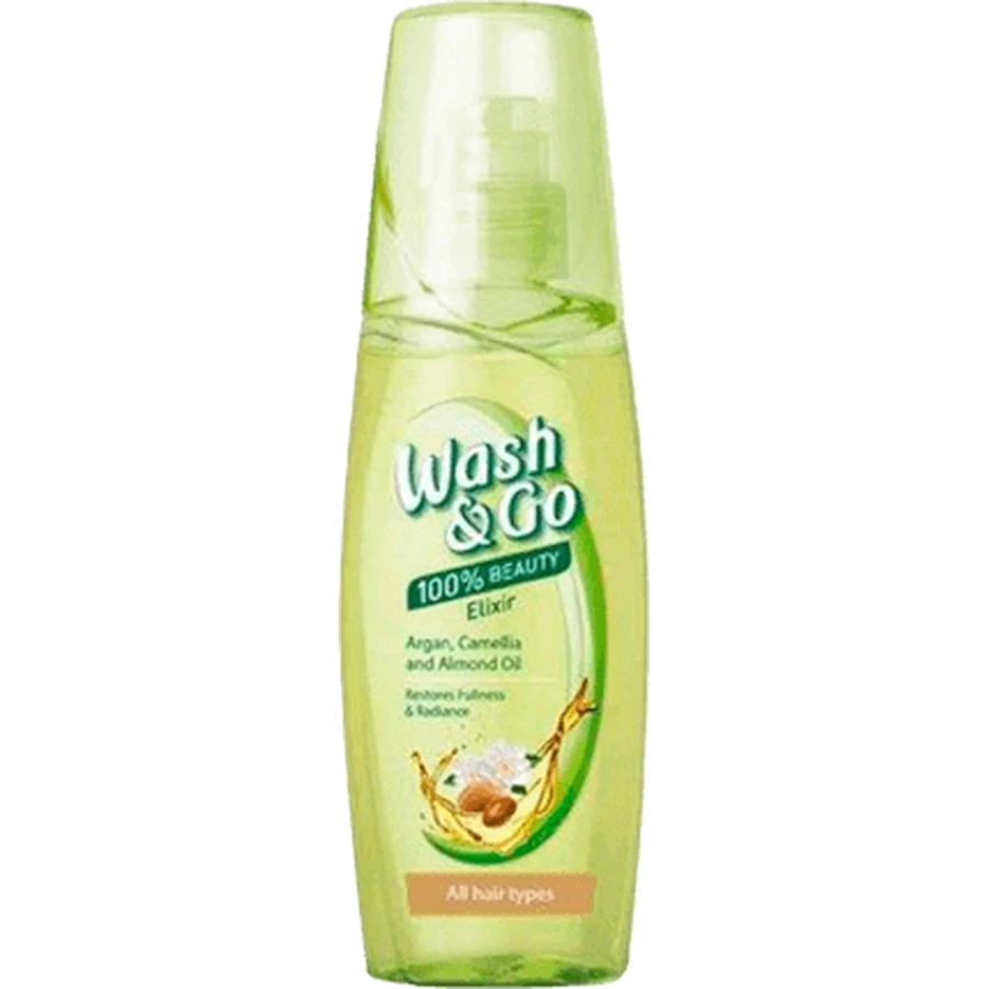Еліксир-олія Wash&Go Еліксир з арганою для всіх типів шкіри, 100 мл: ціни та характеристики