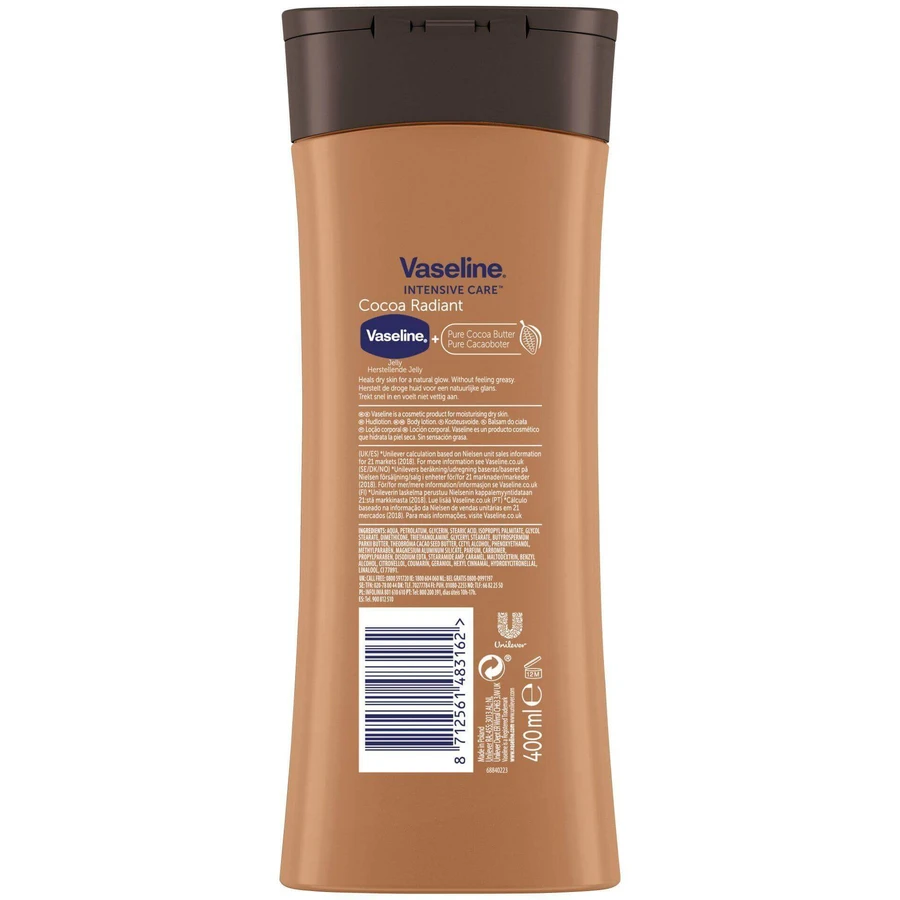 Vaseline Cocoa Radiant Hydrated Body Lotion 400 мл: цены и характеристики