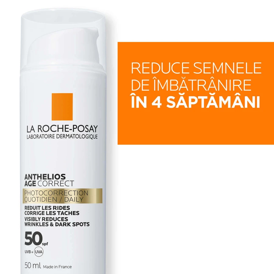 Фотозахисний крем SPF 50 Anthelios Age Correct, 50 мл, La Roche-Posay: ціни та характеристики
