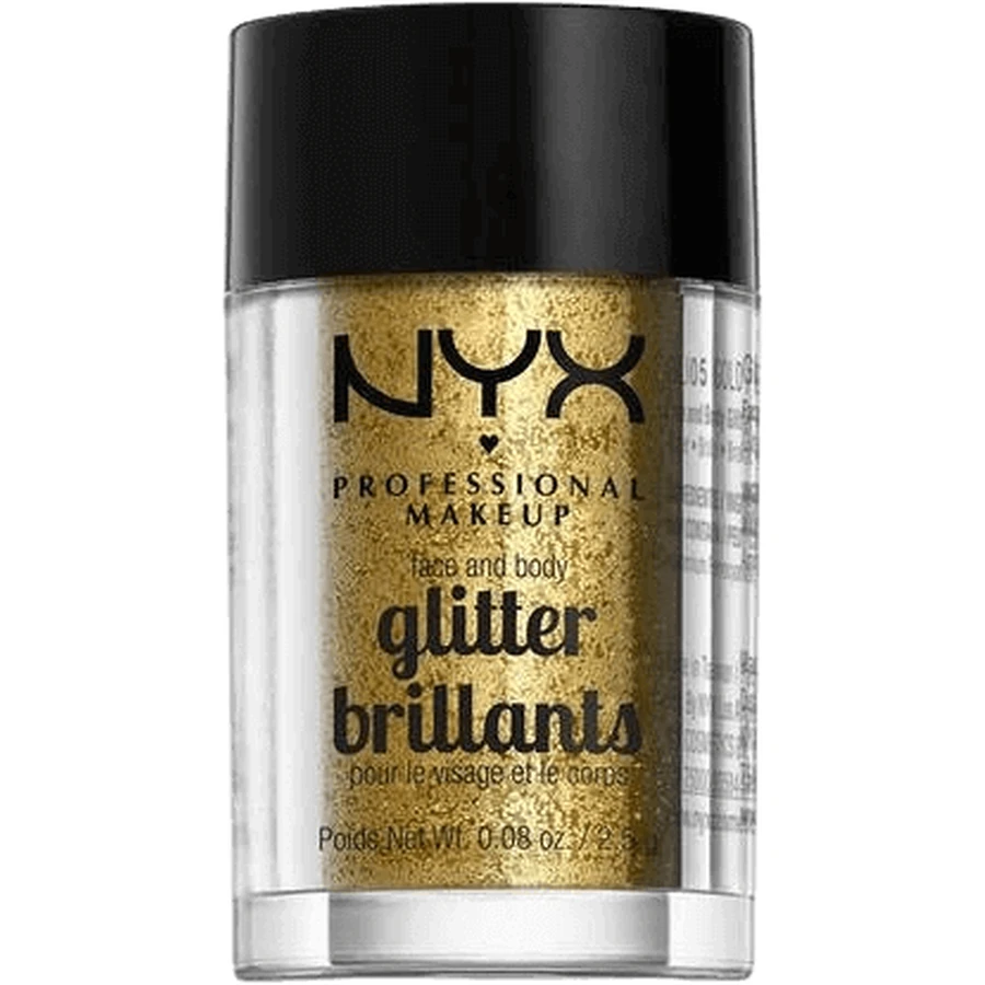 NYX Professional Makeup Face & Body Glitter Glitter - Gold 2,5 г: цены и характеристики