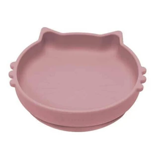 Силиконовая миска Kitty II, 6 месяцев+, Old Rose, Appekids