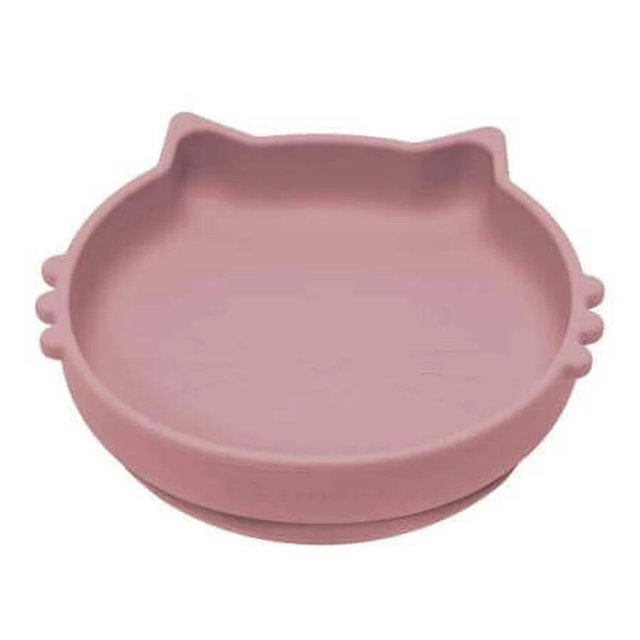 Силиконовая миска Kitty II, 6 месяцев+, Old Rose, Appekids: цены и характеристики