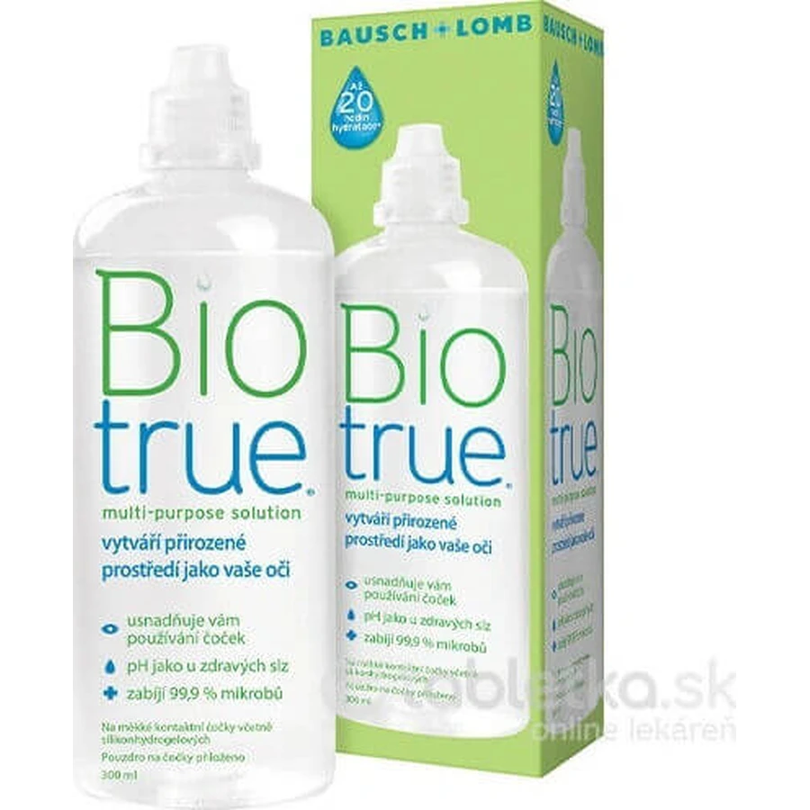 Многоцелевой раствор Biotrue 1×300 мл, раствор для глаз: цены и характеристики
