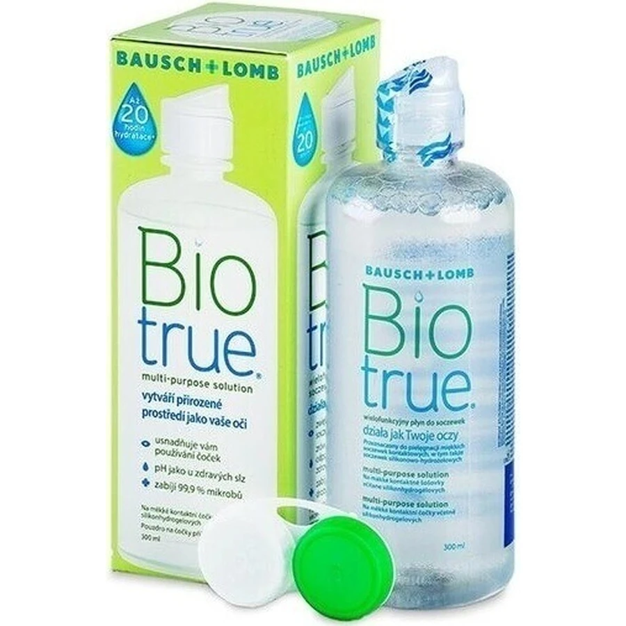 Многоцелевой раствор Biotrue 1×300 мл, раствор для глаз: цены и характеристики
