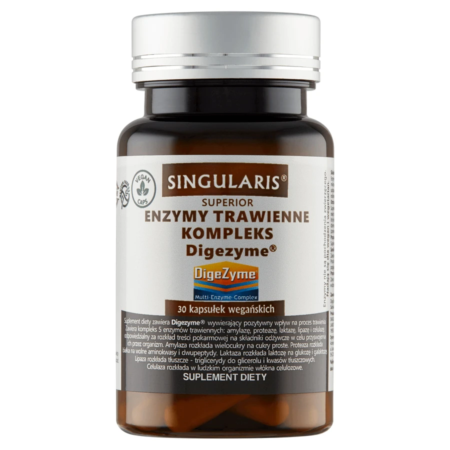 Singularis Superior, Травні ферменти, комплекс Digezyme, 30 капсул: ціни та характеристики