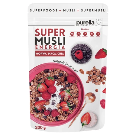 Purella Superfoods Супер мюсли Энергия, 200 г: цены и характеристики