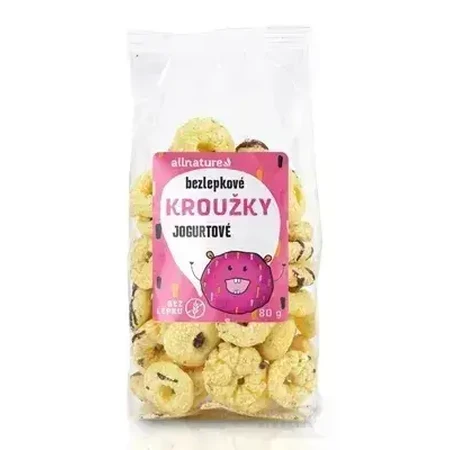 Кільця з йогурту Allnature 80г 1×80г: ціни та характеристики