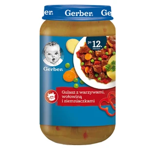 Gerber Вечеря, Рагу з овочами, яловичиною та картоплею, після 12 місяців, 250 г