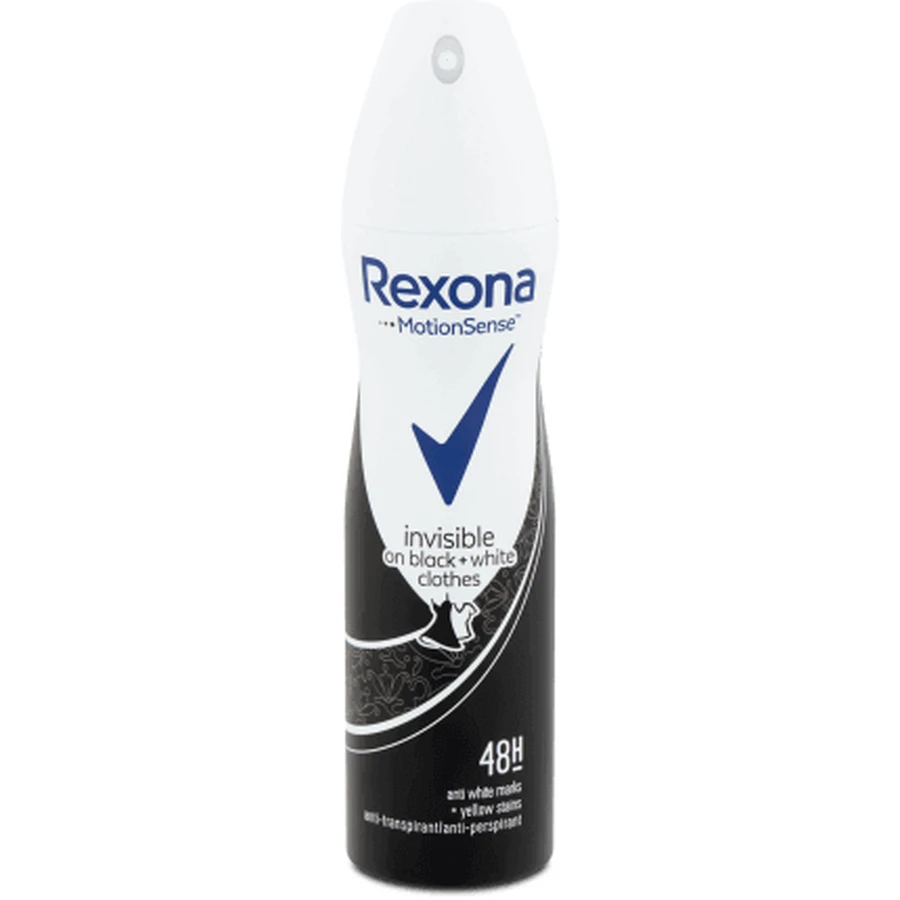 Rexona Дезодорант-спрей невидимый черный и белый, 150 мл: цены и характеристики