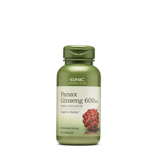 Gnc Herbal Plus Panax Ginseng 600 Mg, стандартизированный экстракт женьшеня, 100 капс