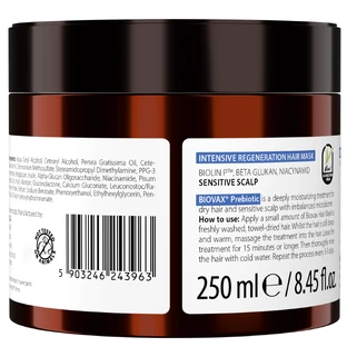 Biovax Prebiotic, Интенсивная восстанавливающая маска, 250 мл