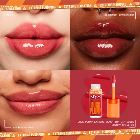 NYX Professional Makeup Duck Plump Блеск для губ 19 вишневый пряный 7 мл: цены и характеристики